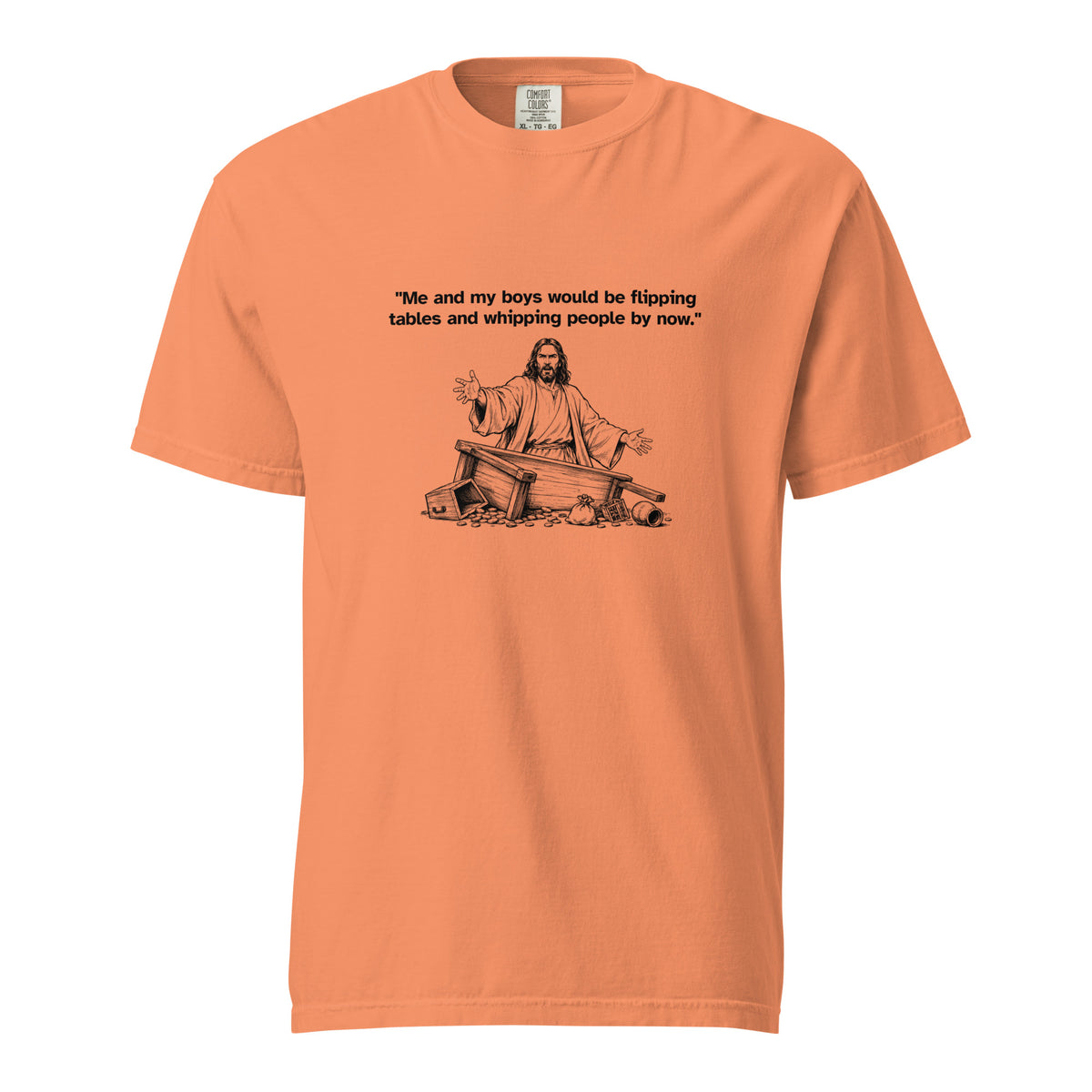 Me and my boys heavyweight T-shirt, front view