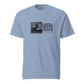Camiseta de algodón grueso 1954 Racer en color azul denim lavado, vista frontal
