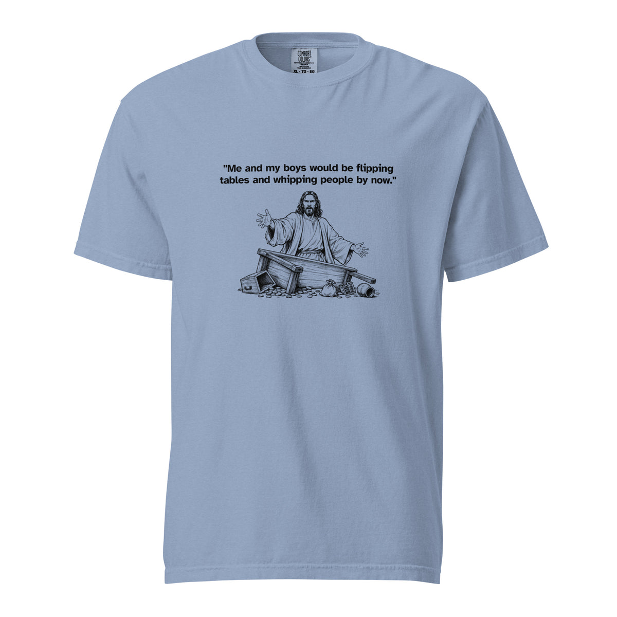 Me and my boys heavyweight T-shirt, front view