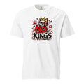 No Kings white heavyweight T-shirt, front view